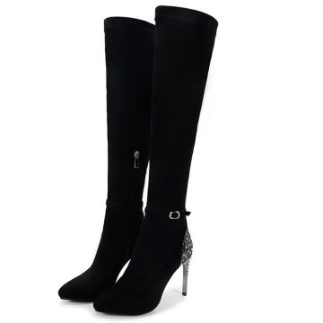 venta caliente maduro sexy mujeres tacones altos sexy botas de invierno estilete